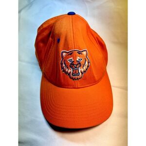Detroit Tigers Mascot MLB Cat Baseball Hat Visor Cap Strapback Orange Blue White